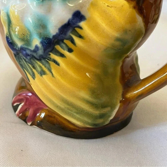 Vintage Japanese Stacking Rooster Tea Set Majolica - Picture 7 of 9